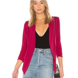 Bcbg generation tuxedo open blazer hot pink